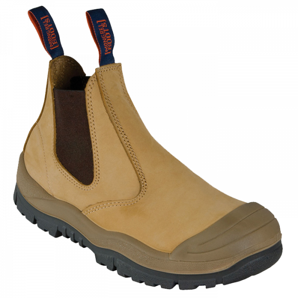 MONGREL SAFETY SLIP ON BOOT WHEAT 440050 - The Workers Shop