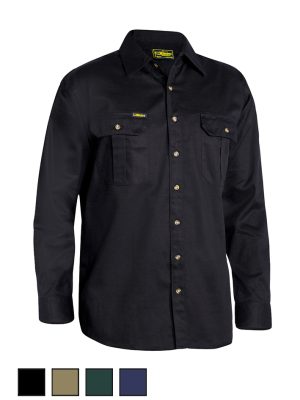 Bisley Long Sleeve Cotton Drill Shirt BS6433