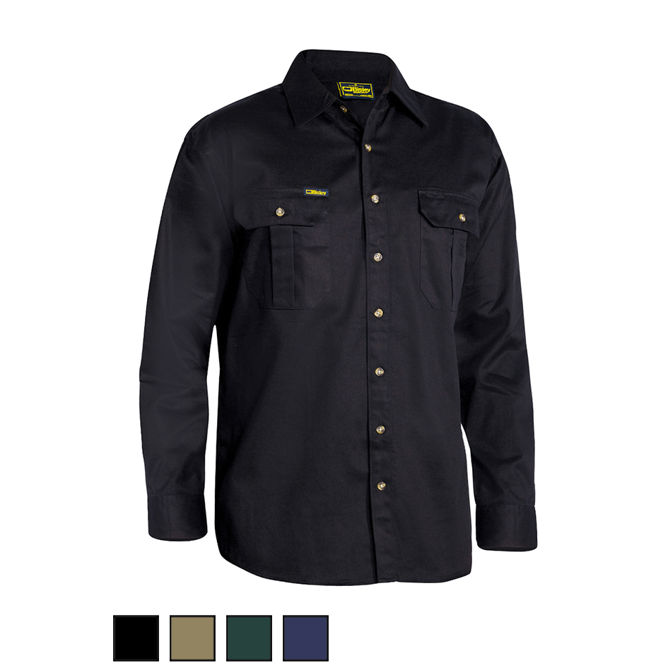 Bisley Long Sleeve Cotton Drill Shirt BS6433