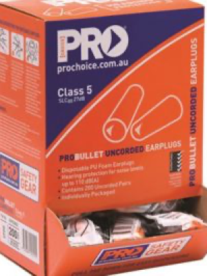 Pro Choice ProBullet Uncorded Earplugs Box of 200 EPOU