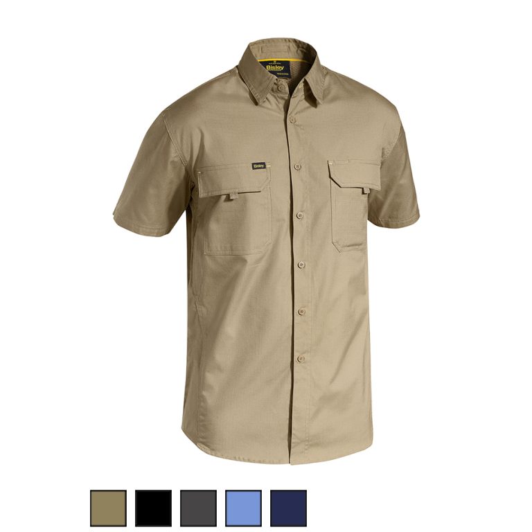 Bisley Short Sleeve Ripstop Shirt BS1414