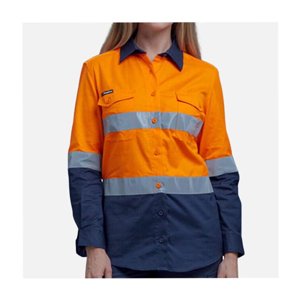 KingGee Ladies Workcool 2 Taped Shirt K44544 - Image 3