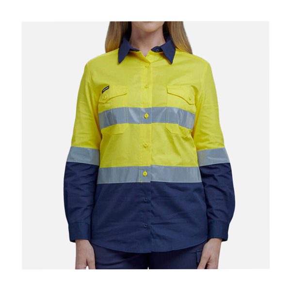 KingGee Ladies Workcool 2 Taped Shirt K44544 - Image 5