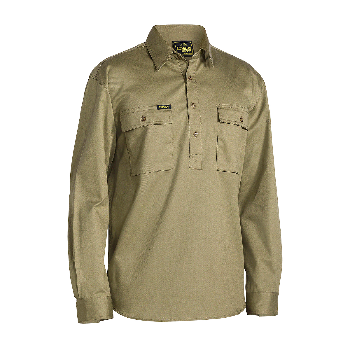 Bisley Close Front Long Sleeve Drill Shirt BSC6433