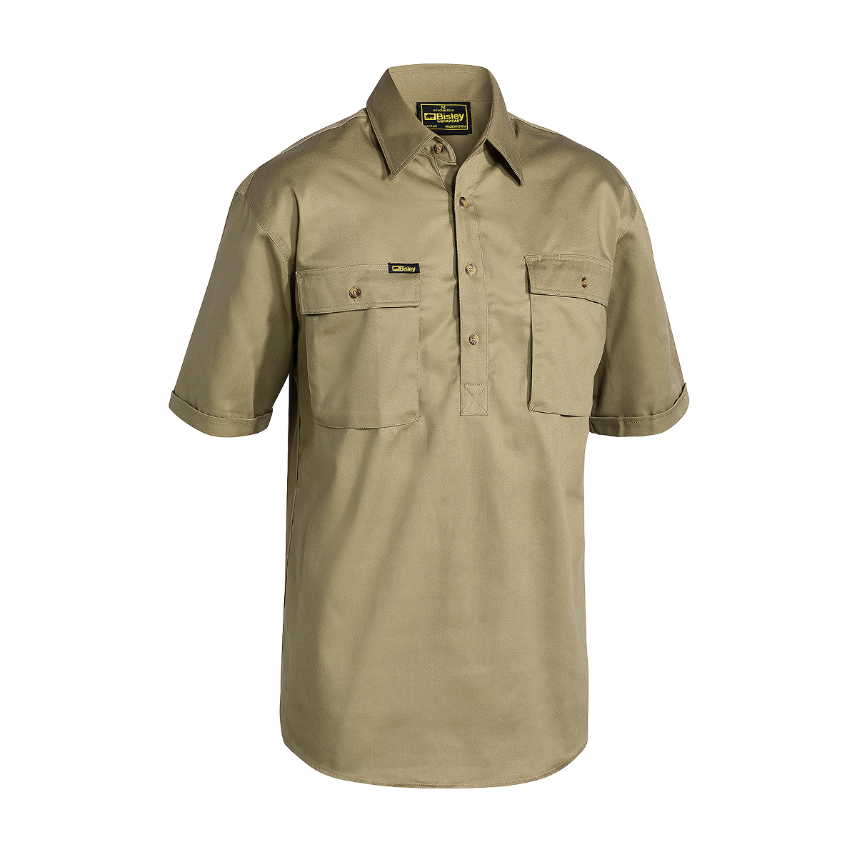 Bisley Close Front Short Sleeve Drill Shirt BSC1433