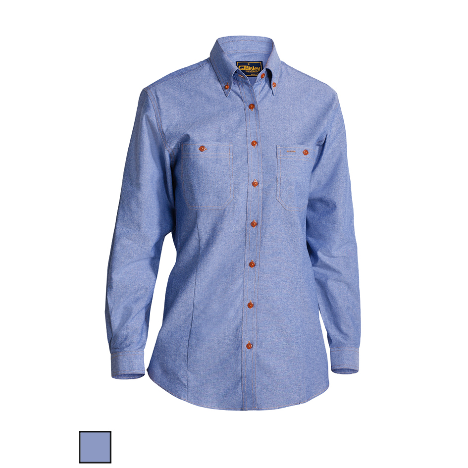 Bisley Ladies Chambray Shirt B76407L