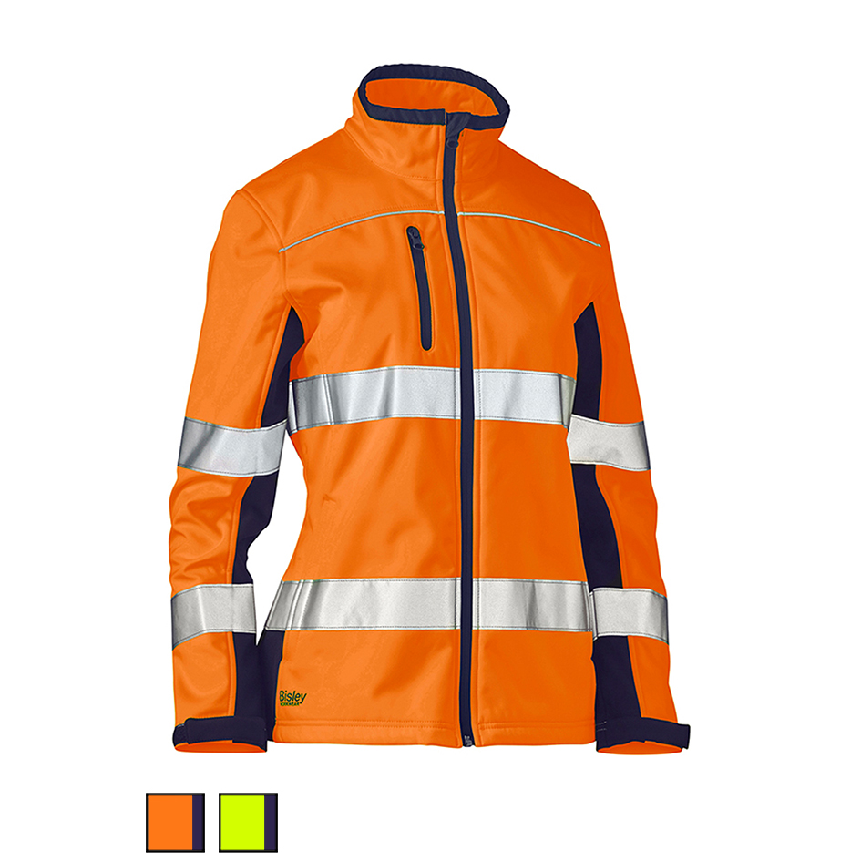 Bisley Ladies Hivis Softshell Jacket BJL6059T