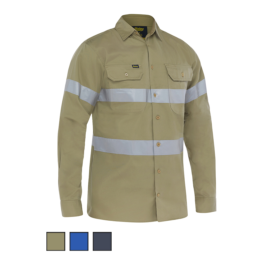 Bisley LightWeight Taped Drill Shirt BS6883T