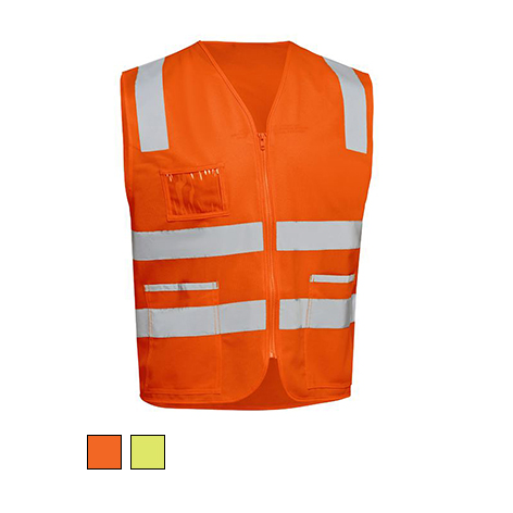 Bisley Taped Hivis Zip Vest BV0341T