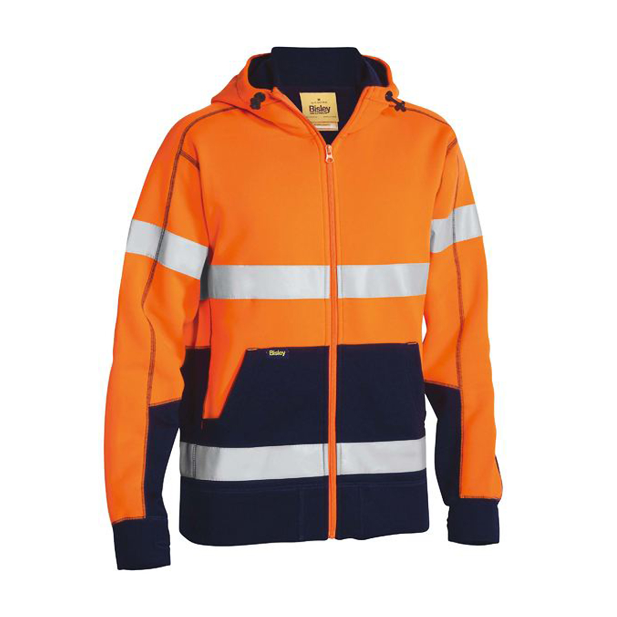 Bisley Zip Hivis Hoodie With Sherpa Lining BK6988T