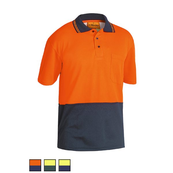 Bisley Short Sleeve Hivis Polo BK1234