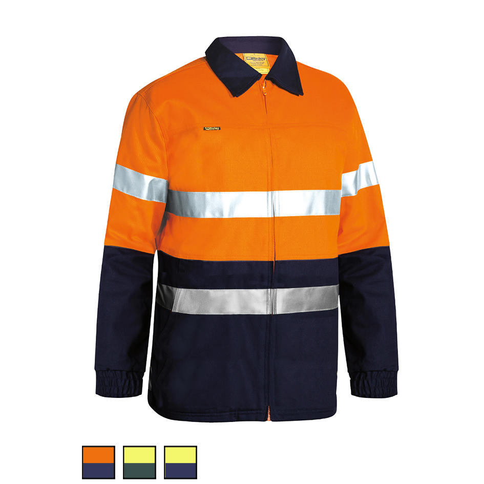 Bisley Cotton Drill Taped Jacket BK6710T