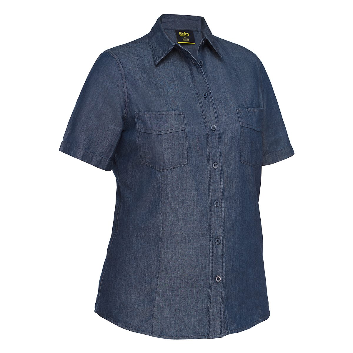 Bisley Ladies Short Sleeve Denim Shirt BL1602