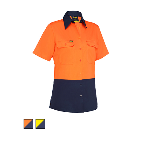 Bisley Ladies Short Sleeve Non Taped Shirt BL1895