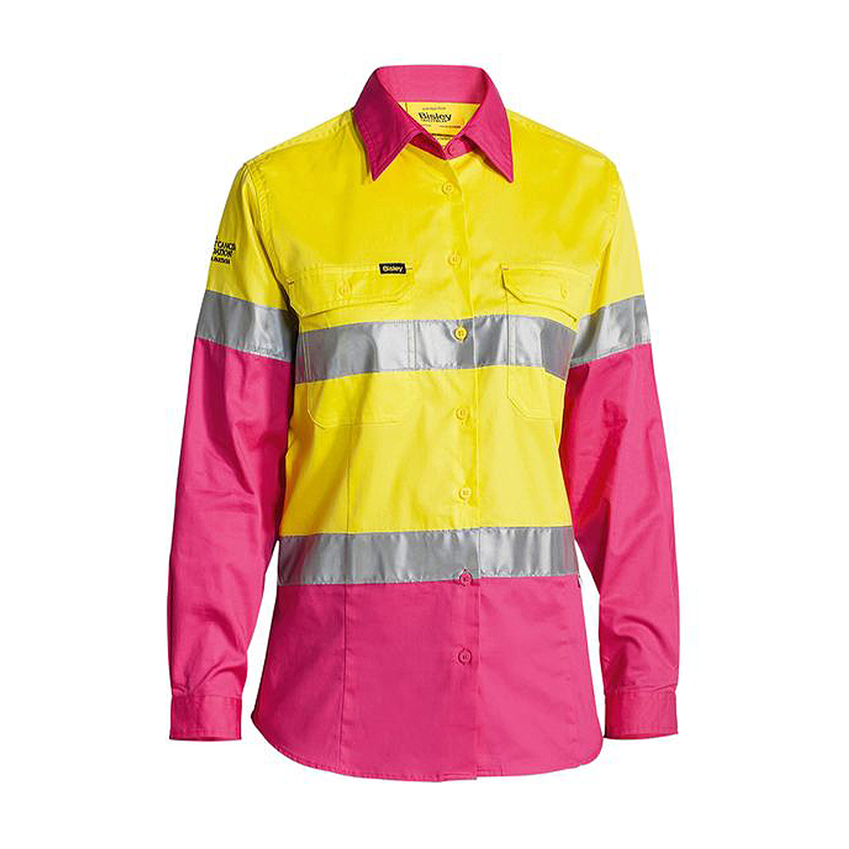 Bisley Ladies Lightweight Hivis Taped Shirt BL6696T