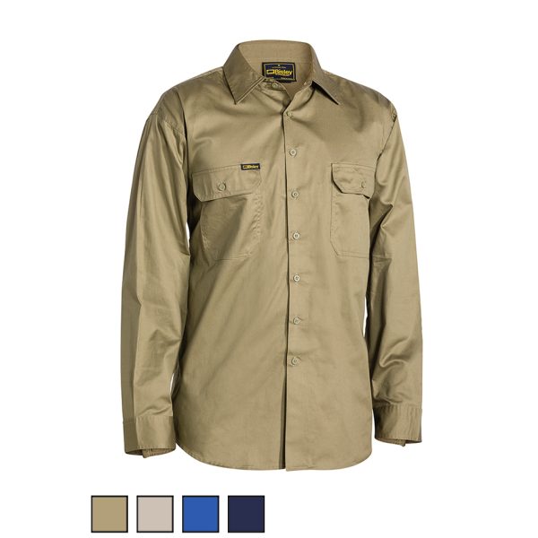 Bisley Lightweight Long Sleeve Drill Shirt BS6893