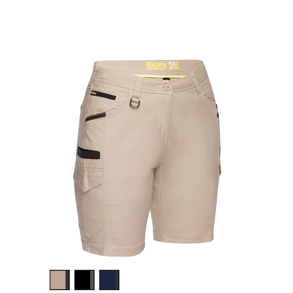 Bisley Ladies Flex and Move Cargo Short BSHL1044