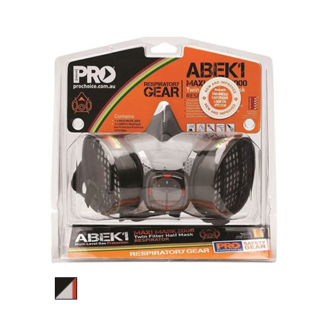 Pro Choice Assembled Half Face With ABEK1 Cartridge HMABEK1