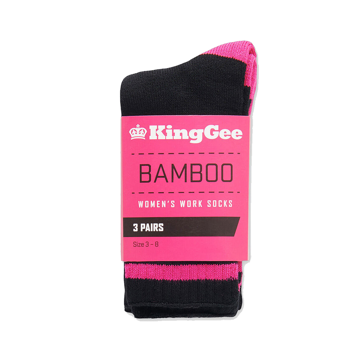 King Gee Ladies Bamboo 3 Pack Socks K49015