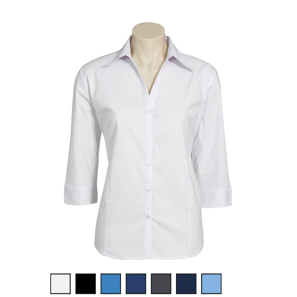 Fashion Biz Ladies Metro 3/4 Shirt LB7300