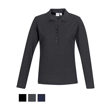 Fashion Biz Ladies Long Sleeve Crew Polo P400LL