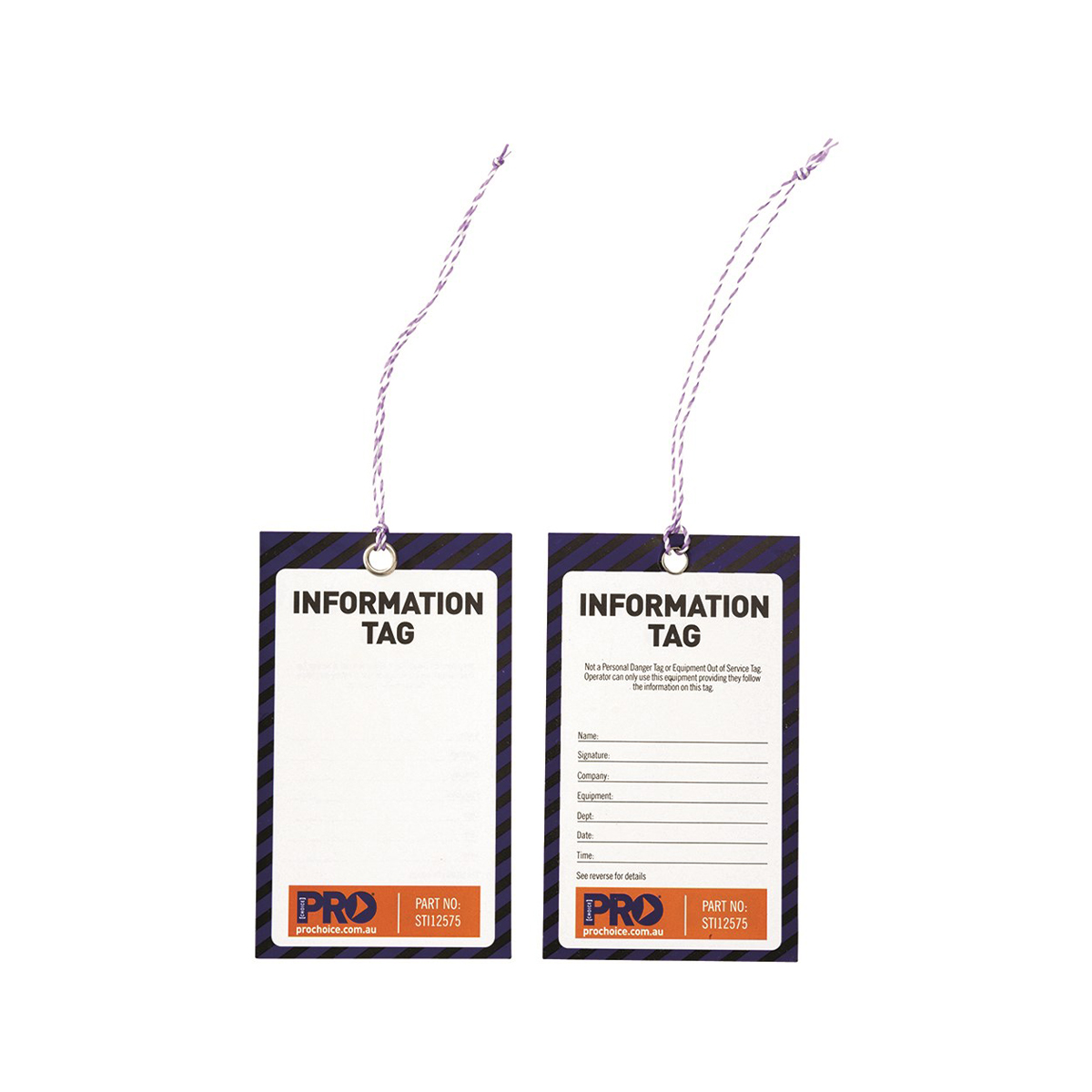 Pro Choice Information Tags 100 Pack STI12575