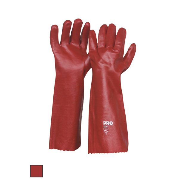 Pro Choice PVC Red 45cm Gloves PVC45