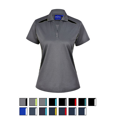 Winning Spirit Ladies Sustainable PolyCotton Contrast Polo PS94