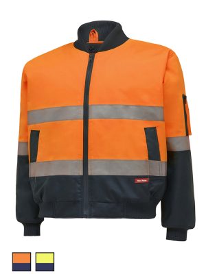 Hard Yakka Bomber Hivis Taped Jacket Y06675