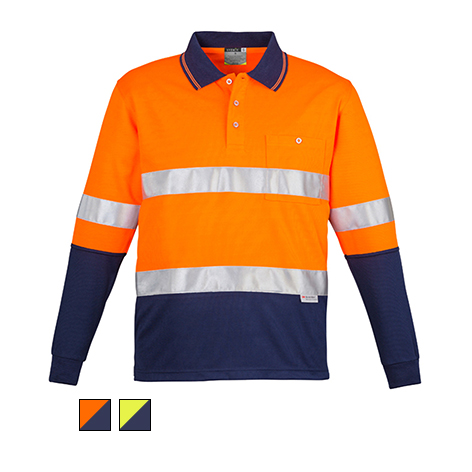 Syzmik Taped Hivis Long Sleeve Polo ZH235