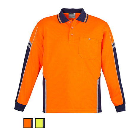 Syzmik Hivis Squad Long Sleeve Polo ZH238