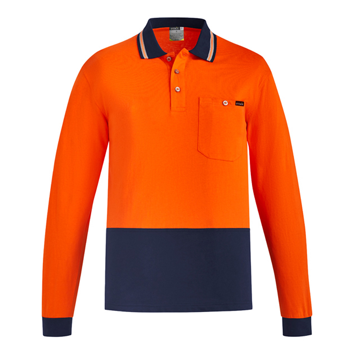 Syzmik Hivis Cotton Long Sleeve Polo ZH430