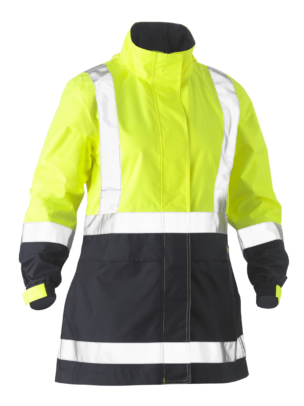 Bisley Ladies Taped Hivis Rain Jacket BJL6966T