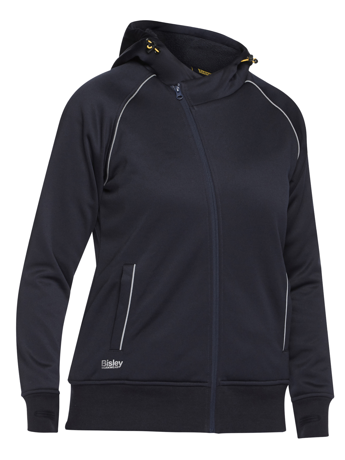 Bisley Ladies Zip Front Hoodie Sherpa Lining BKL6925