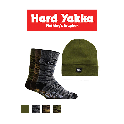 Hard Yakka Camo Sock And Beanie Bundle Y22943