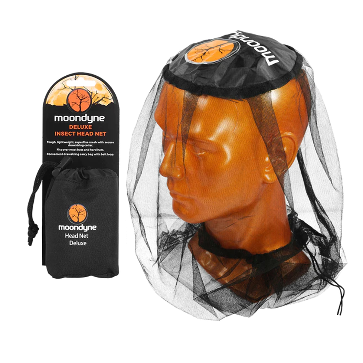 Moondyne Insect Head Net with Bag M10D0001