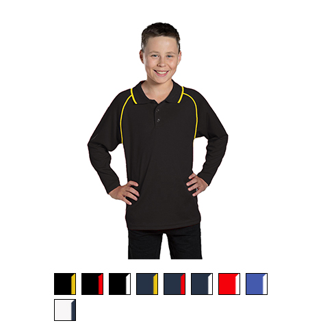 Winning Spirit Kids Champion Long Sleeve Polo PS43K