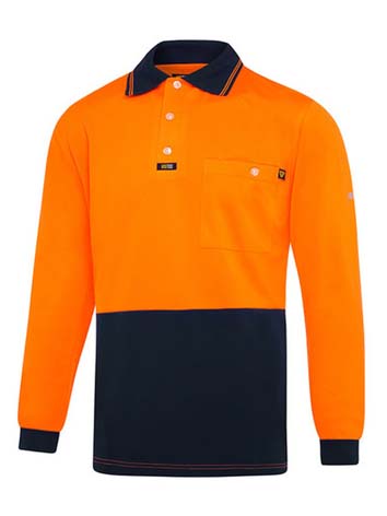 Visitec Long Sleeve Basic Airwear Polo VPAL